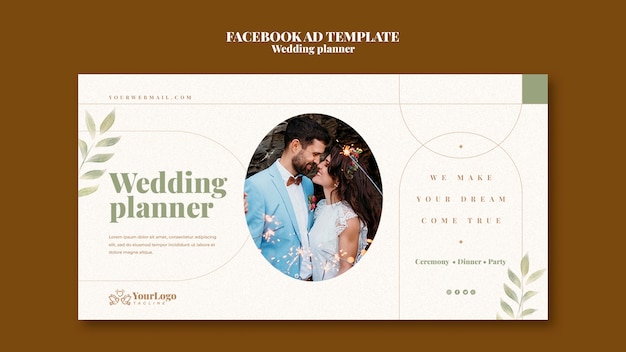 Wedding planner facebook template