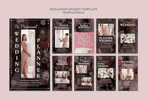 Free PSD wedding planner instagram stories