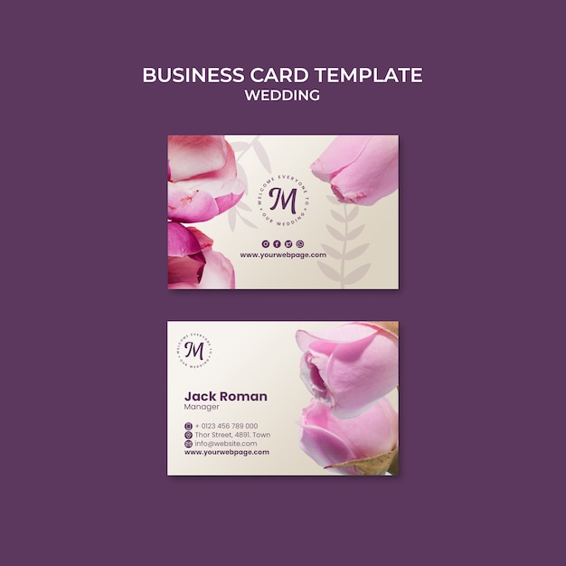 Free PSD wedding template design