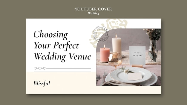 Free PSD wedding template design