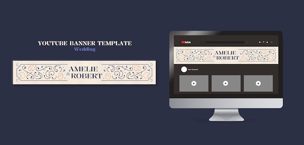 Free PSD wedding template design