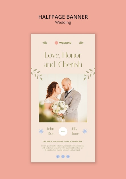 Wedding template design