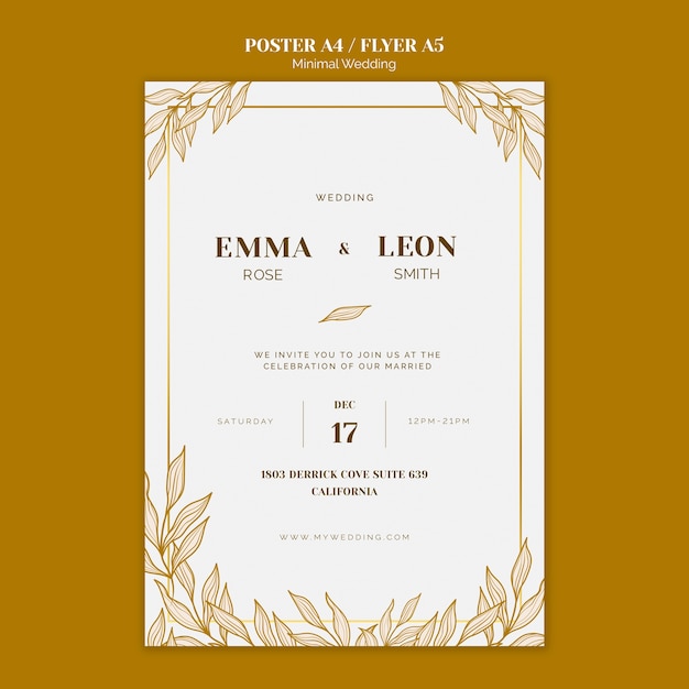 weddingposter template