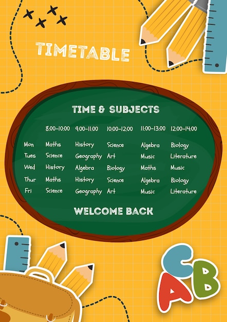 welcome back to school template