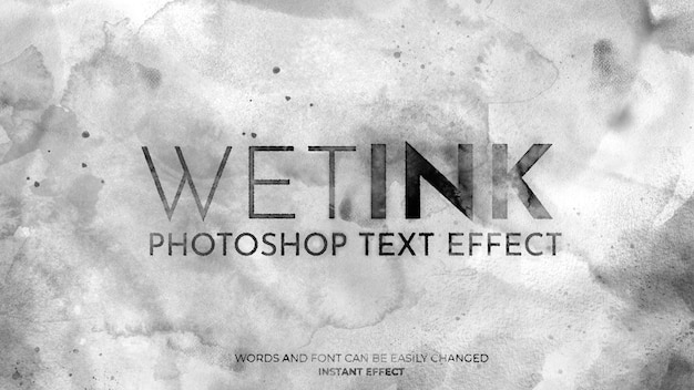 Wet Ink Text Effect