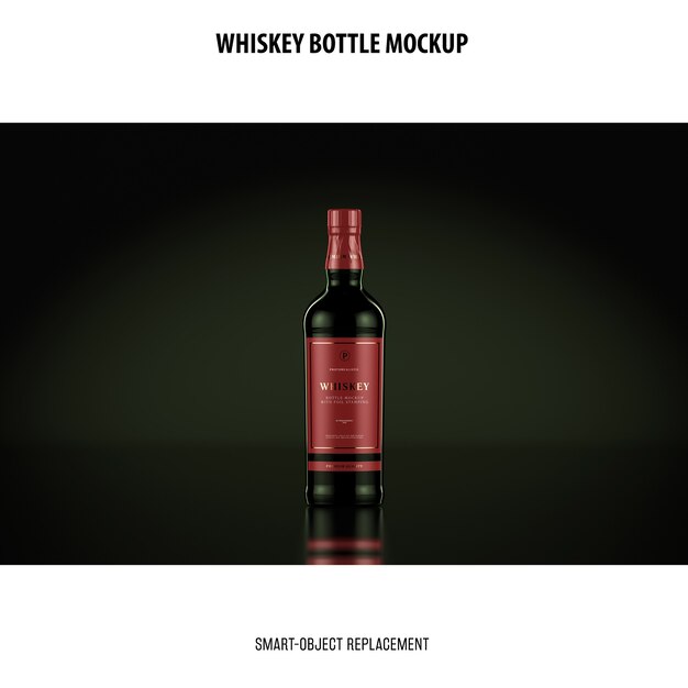 Whiskey Bottle Mockup