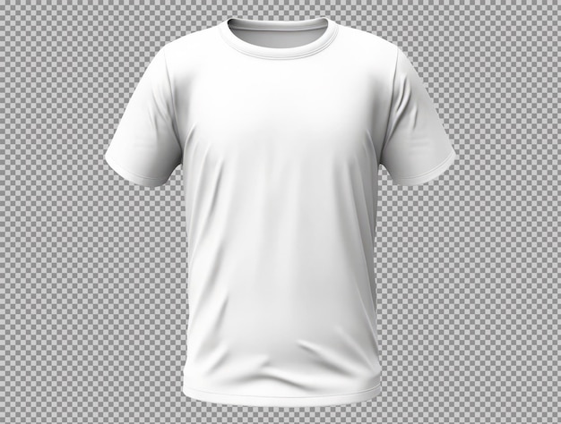Free PSD white blank tshirt on transparent background