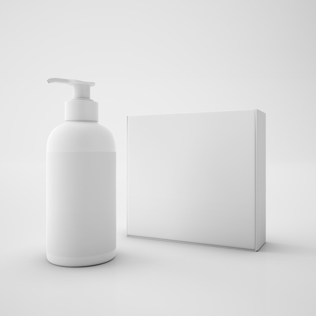 White box and soap container