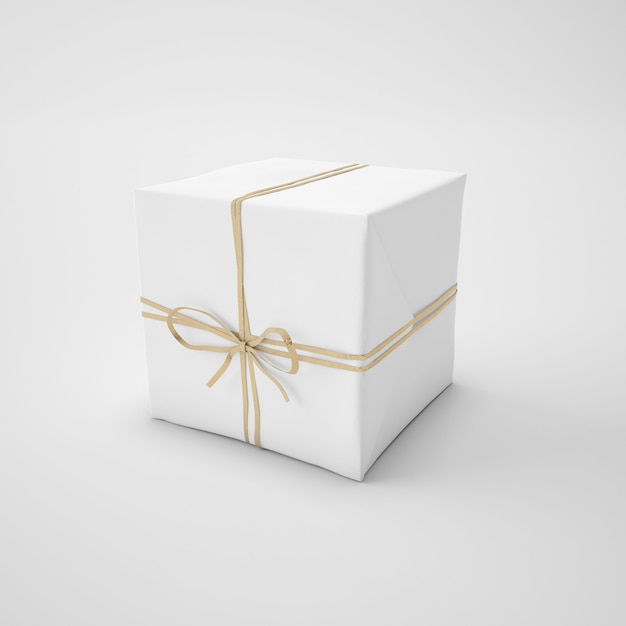 Free PSD white box with cord