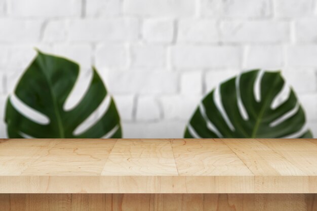 white brick wall product background