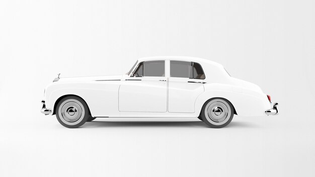 White car isolated