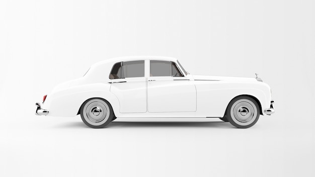 White car isolated