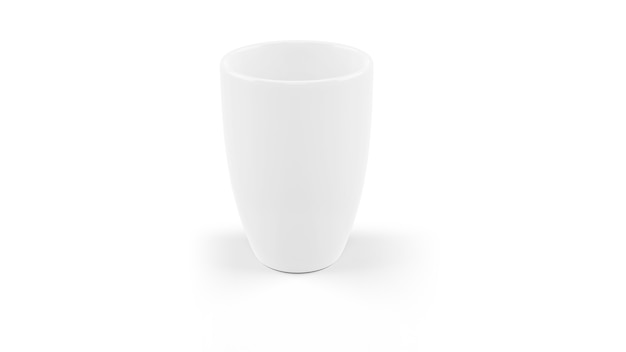 Free PSD white ceramic mug mockup isolated