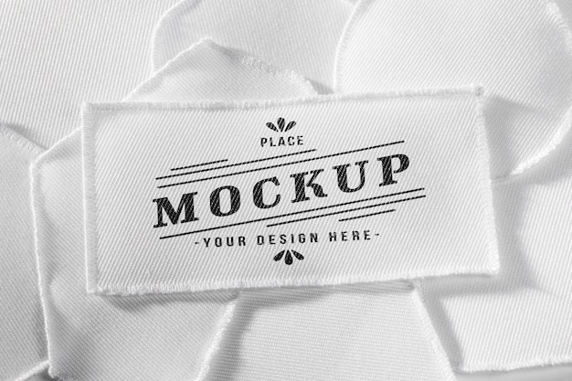 Download Free PSD | White fabric clothing patch mock-up