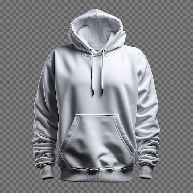 Free PSD white hoodie sweatshirt mockup template