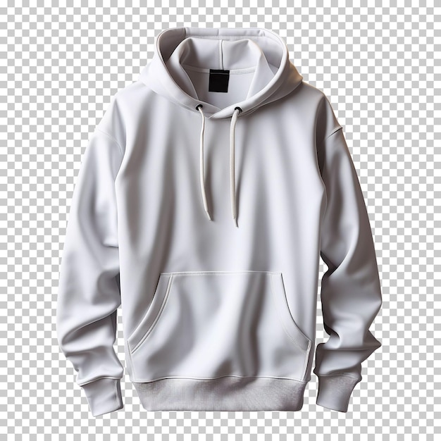 Free PSD white hoody sweatshirt mockup