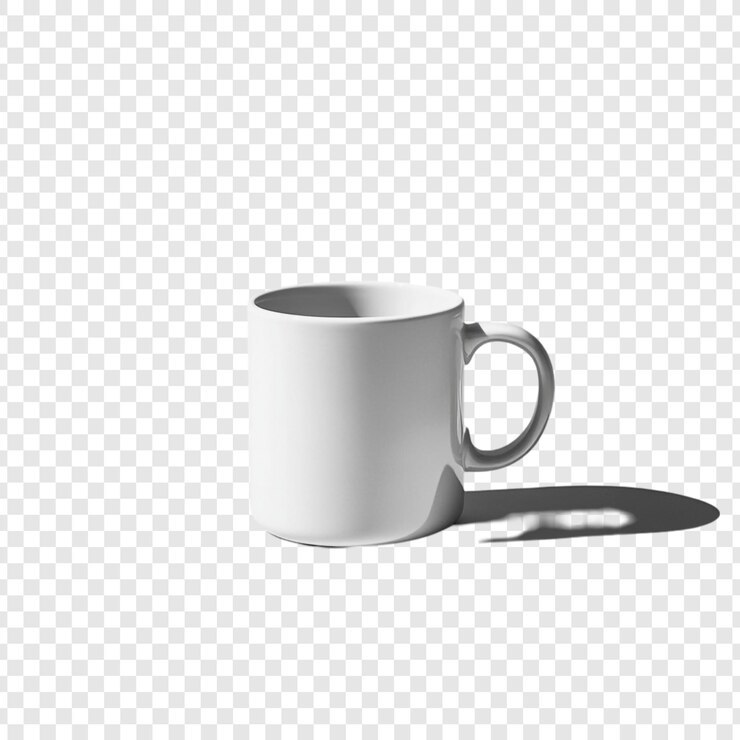 Free PSD white mug mockup a clean and simple design for branding and marketing