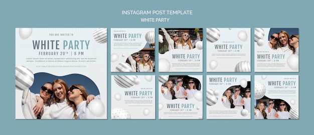 Белая вечеринка в instagram публикует коллекцию с воздушными шарами и сферами