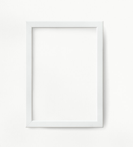 White picture frame mockup