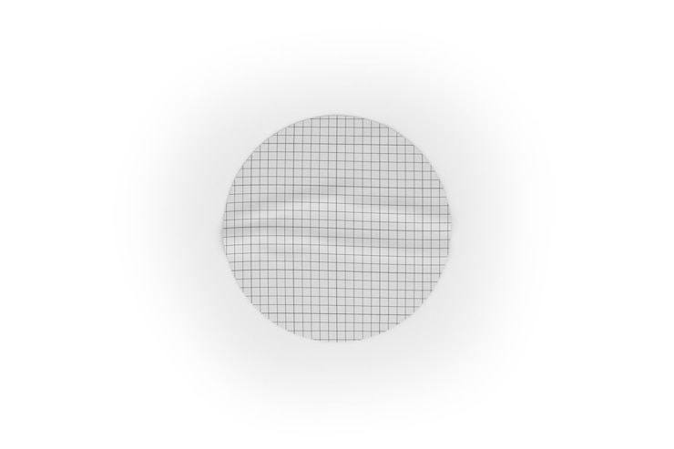 Free PSD white round sticker mockup