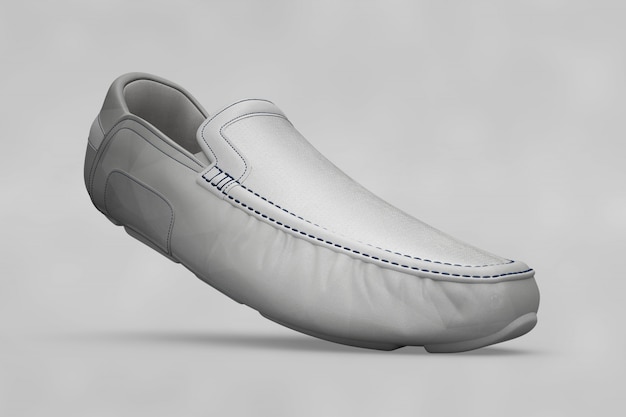Белый макет обуви