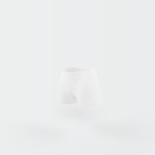 white shorts floating on white