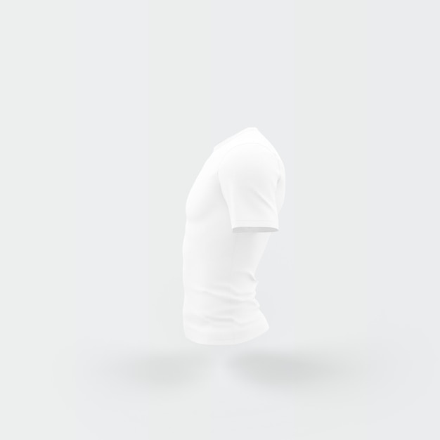 White silhouette of T shirt