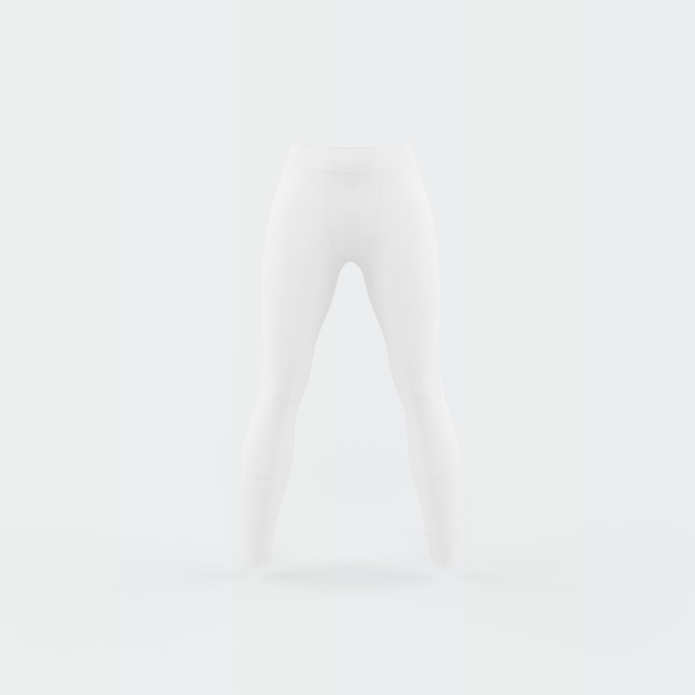 Free PSD white silhouette of trousers