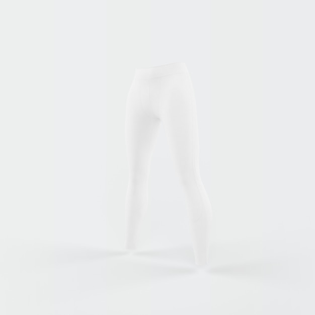 Free PSD white silhouette of trousers