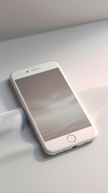 PSD gratuito smartphone bianco su sfondo bianco smartphone sul tavolo