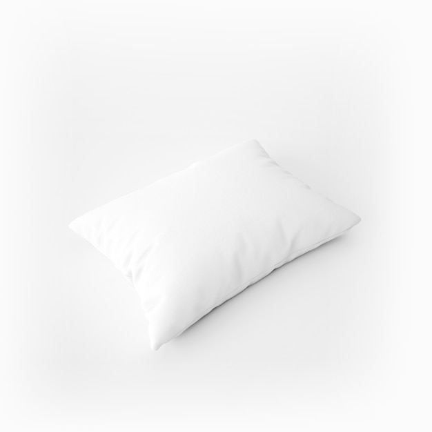 Free PSD white soft pillow