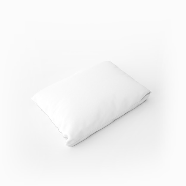 Белая мягкая подушка