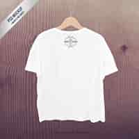 Free PSD white t-shirt mockup