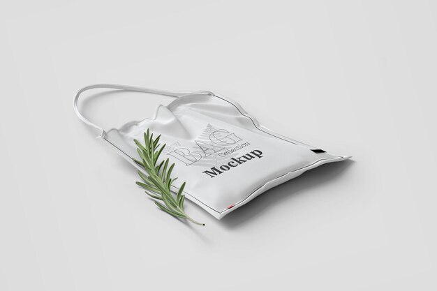 White tote bag mockup brand shooping