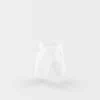 Free PSD white trousers floating on white