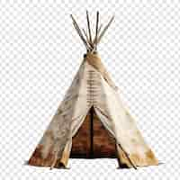 Free PSD wigwam house isolated on transparent background