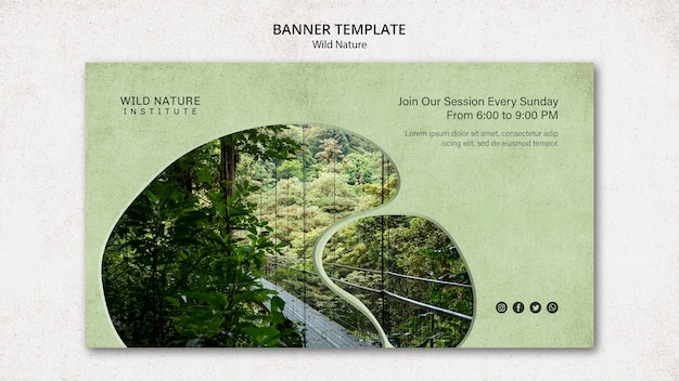 wild nature theme for banner template
