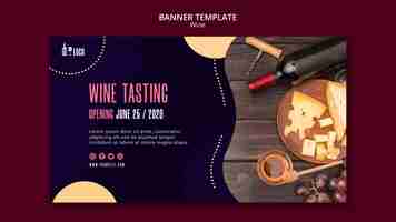 Free PSD wine banner template