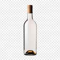 Free PSD wine bottle isolated on transparent background