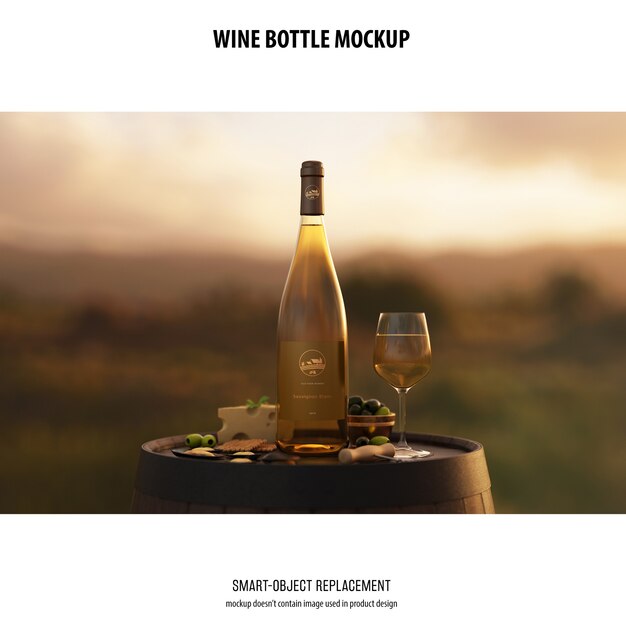 Wine Bottle Mockup