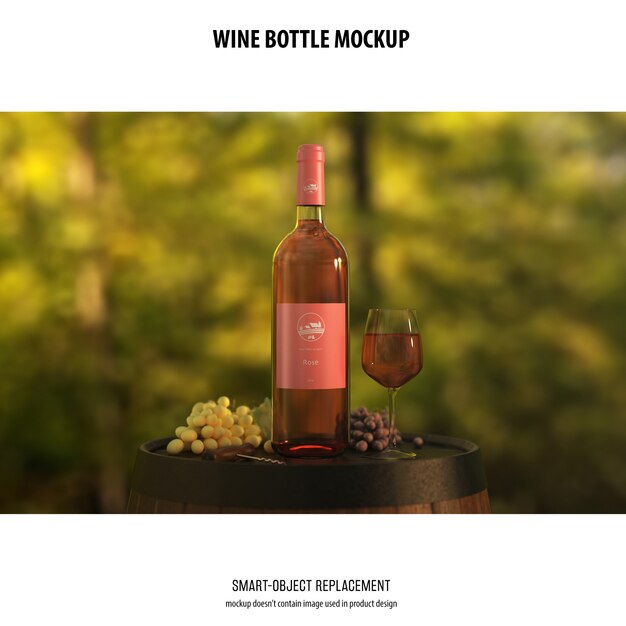 Wine Bottle Mockup