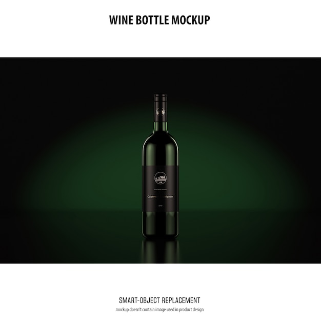 Wine Bottle Mockup