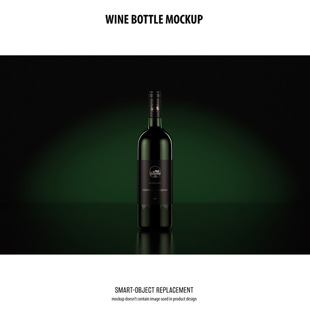 Wine Bottle Mockup