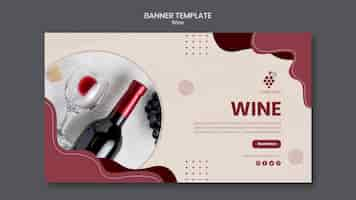 Free PSD wine concept template