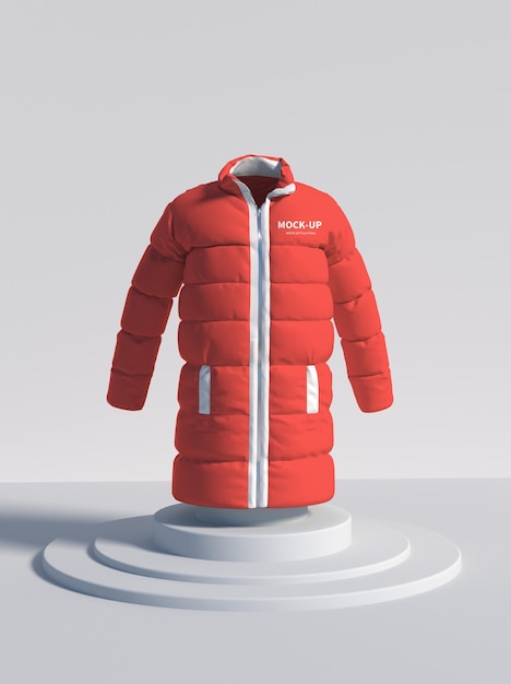 Winter jacket mockup