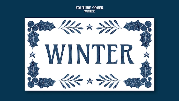 Free PSD winter sale template design