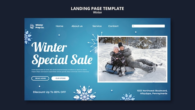 Winter special sale web template