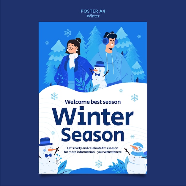 Winter template design