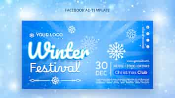 Free PSD winter template design