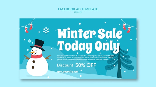 Winter template design